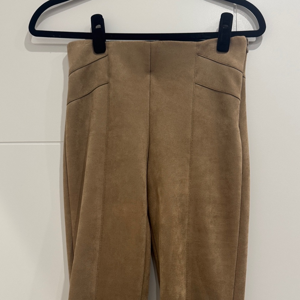 Zara Tan High-Waisted Pants